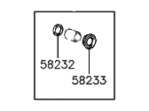 OEM 1994 Hyundai Sonata Seal Kit-Rear Disc Brake - 58202-33A00