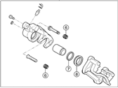 OEM 2010 Hyundai Elantra Caliper Kit-Rear Brake, RH - 58311-2LA00