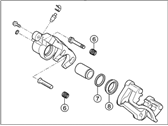 OEM 2010 Hyundai Elantra Caliper Kit-Rear Brake, LH - 58310-2LA00