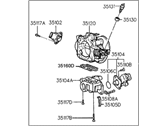 OEM 1995 Hyundai Elantra Body Assembly-Throttle - 35100-33200