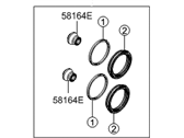 OEM 2006 Hyundai Accent Seal Kit-Front Disc Brake - 58102-1GA00