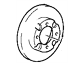 OEM 1994 Hyundai Excel Disc-Front Wheel Brake - 51712-21350