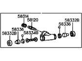 OEM 1992 Hyundai Scoupe Cylinder Assembly-Wheel - 58330-23300