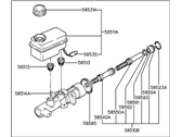 OEM 1993 Hyundai Sonata Cylinder Assembly-Brake Master - 58510-33252