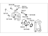 OEM Hyundai Azera Caliper Kit-Rear Brake, LH - 58310-3LA10