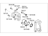 OEM 2010 Hyundai Azera Caliper Kit-Rear Brake, LH - 58310-3LA10