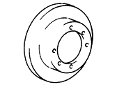 OEM 1995 Hyundai Elantra Disc-Rear Brake - 58411-28300