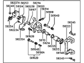 OEM 1998 Hyundai Sonata Caliper Kit-Rear Brake, LH - 58310-35A01