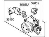 OEM Hyundai Elantra Body Assembly-Throttle - 35100-23550