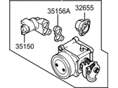 OEM 2003 Hyundai Elantra Body Assembly-Throttle - 35100-23550