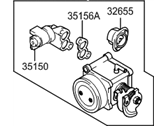 OEM 2004 Hyundai Sonata Body Assembly-Throttle - 35100-37300