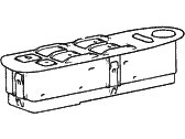 OEM 1998 Hyundai Sonata Power Window Main Switch Assembly - 93570-34050-FG