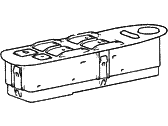 OEM 1996 Hyundai Sonata Power Window Main Switch Assembly - 93571-34000-AQ