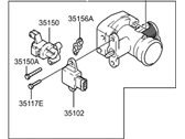 OEM 2005 Hyundai Accent Body Assembly-Throttle - 35100-26600