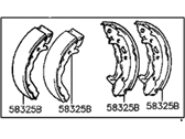 OEM 1994 Hyundai Excel Shoe & Lining Kit-Rear Brake - 58305-24A20