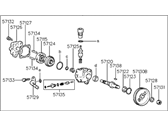 OEM 1998 Hyundai Sonata Pump Assembly-Power Steering Oil - 57100-34003