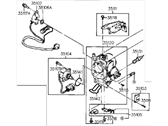 OEM 1991 Hyundai Sonata Body Assembly-Throttle - 35100-35000