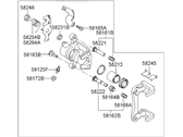 OEM 2004 Hyundai Elantra Caliper Kit-Rear Brake, RH - 58311-2DA10