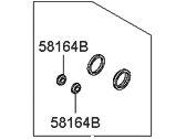OEM 2010 Hyundai Elantra Seal Kit-Rear Disc Brake - 58303-2HA00