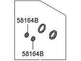 OEM 2007 Hyundai Elantra Seal Kit-Rear Disc Brake - 58303-2HA00