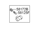 OEM Hyundai Santa Fe Cylinder Assembly-Wheel, RH - 58380-3A000