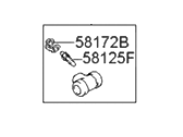 OEM Hyundai Cylinder Assembly-Wheel, RH - 58380-3A000