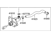 OEM 2009 Hyundai Tucson Clutch Master/Cylinder & Hose - 41605-2E070