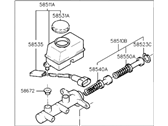 OEM Hyundai Accent Cylinder Assembly-Brake Master - 58510-22000