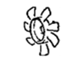 OEM 1991 Hyundai Sonata Fan-Cooling - 97737-33300