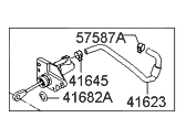 OEM 2008 Hyundai Sonata Clutch Master/Cylinder & Hose - 41605-3K100