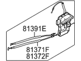 OEM 2017 Hyundai Azera Latch Assembly-Front Door, RH - 81320-3V020