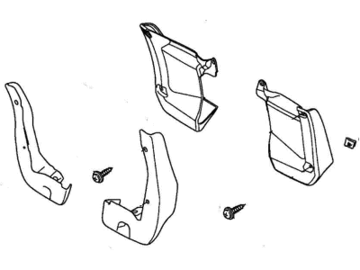 Honda 08P00-T2F-100 Splash Guard Set