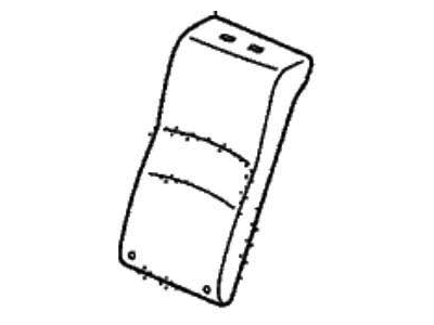 Honda 82521-T2F-L41ZA Cover, Left Rear Seat-Back Trim (Cashmere Ivory) (Leather)