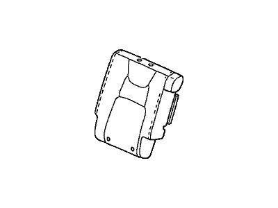 Honda 82121-SJC-A22ZA Cover, Right Rear Seat-Back Trim (Green)