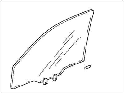 Honda 73300-SJC-A10 Glass Assy., R. FR. Door (Green)(Agc)