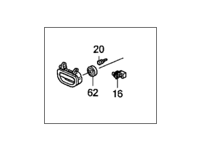 Honda 32750-RX0-A00 Stay Comp Ba, Eng Har