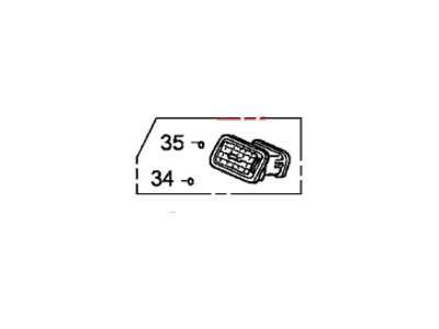 Honda 77620-SJC-A02ZD Outlet Assy., R. Passenger *NH607L* (TU DARK GRAY)
