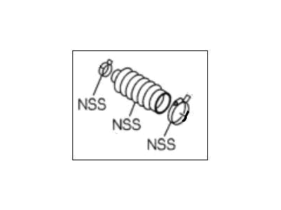Honda 8-97170-432-0 Boot Kit, Steering Housing