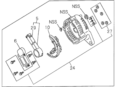 Honda 8-97136-943-0 Cover Assembly, Rear Alternator