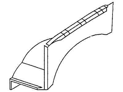 Honda 8-97215-810-1 Skirt, L. FR. Fender