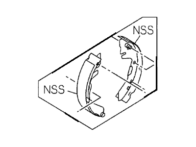 Honda 5-87831-723-1 Shoe Kit Brake, Rear