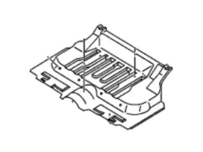 Honda 8-97125-055-1 Panel Assy., RR. Floor