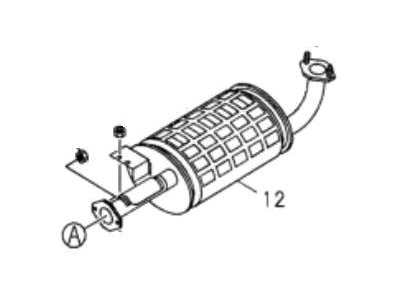Honda 8-97207-973-1 Muffler Assembly, Exhuast