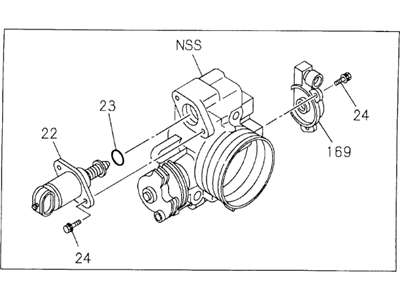 Honda 8-17113-396-0 Body Assembly Throttle