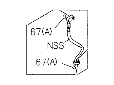 Honda 8-97226-285-2 Hose Flex, Air Conditioner