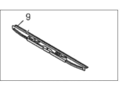 Honda 8-97240-256-2 Blade Wiper