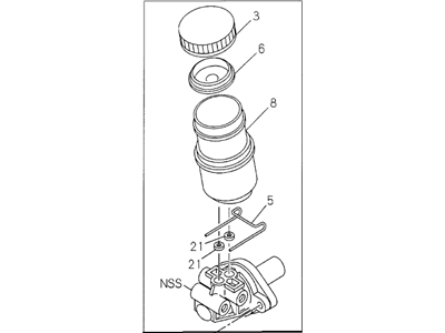 Acura 8-97178-010-1 Master Cylinder Assembly, Brake