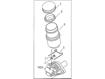 Honda 8-97178-010-1 Master Cylinder Assembly, Brake