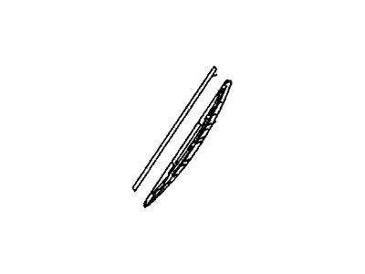 Honda 8-97178-848-0 Blade, RR. Rubber Wiper