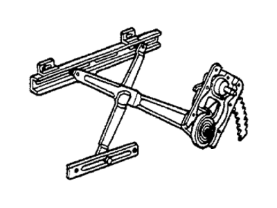 Honda 75320-SA5-013 Regulator, Left Front Door